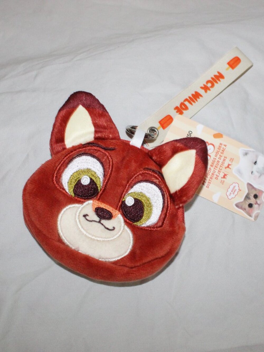 NWT MINISO Pets Disney Cat Series Pet Poop Bag Holder Nick from Zootopia